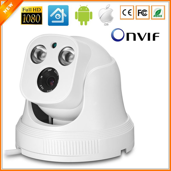 Indoor Dome Security Camera IP 1080P HI3516C + SONY IMX322 WDR 2PCS Array LED IP Camera 48V PoE Version Optional ONVIF 2.0