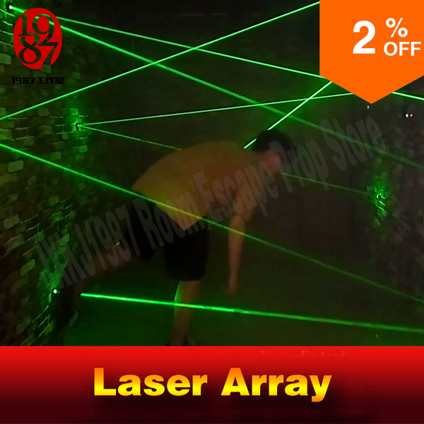 Price-off promotions! Escape room prop laser array laser maze for Chamber of secrets game intresting and risking green laser game