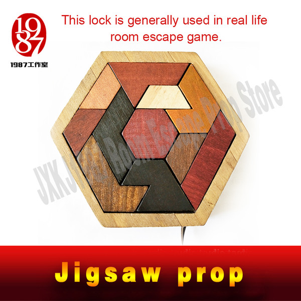 Takagism chamber Jigsaw prop put 11 pieces into the box in right way to unlock Real life-room escape game jxkj-1987