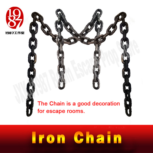 New decoration for escape rooms Iron Chain Plastic chain cosplay game real life room escape prop TAKAGISM Adventurer chamber