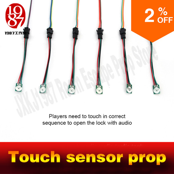 Room escape prop Touch sensor prop Touch sensors in correct sequence to open the door with audio Room escape kit jxkj1987