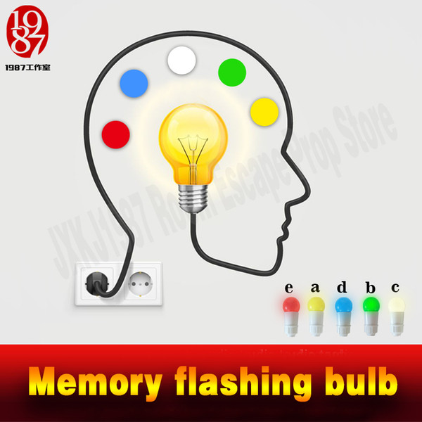 Real life room escape prop Memory flashing bulb Memory buttons Christmas blubs escape room puzzle from JXKJ1987 adventurer game