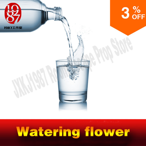 Best popular Real-life room escape prop jxkj1987 watering prop fantastic water props watering flower to open the lock in chamber room