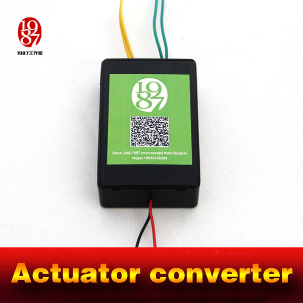 jxkj1987 Actuator converter Real life room escape prop Adventurer props power up amazing convertor to control linear actuator Chamber