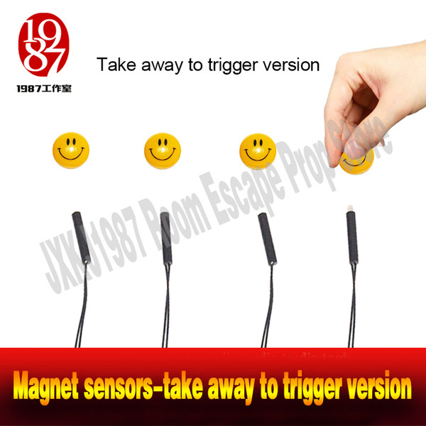 Real life room escape prop magnet sensor prop take away from sensor to trigger to unlock from JXKJ1987 magnetic sensor device