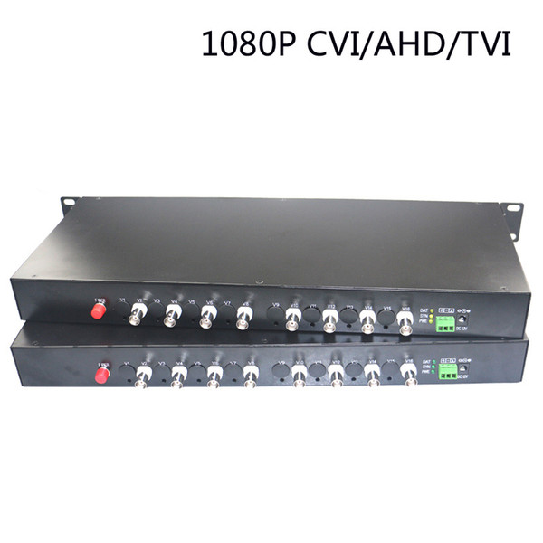 1080P HD CVI AHD TVI 8 Channel Video Fiber Optical Converters Coax. - For 1080p 960p 720p TVI AHD CVI HD Cameras CCTV