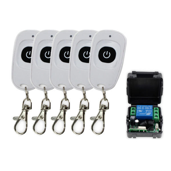 315MHz/433MHz DC12V 1CH wireless remote control switch+receiver module receiver to control electric lock 1/2/3/4/5 /10transmitter