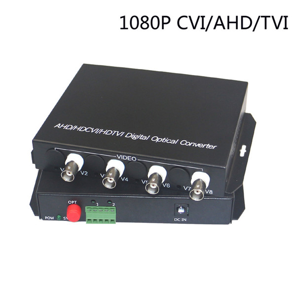 1080P HD CVI AHD TVI 4 Channel Video Fiber Optical Media Converters Coax.HD - For 1080p 960p 720p TVI AHD CVI HD Cameras CCTV