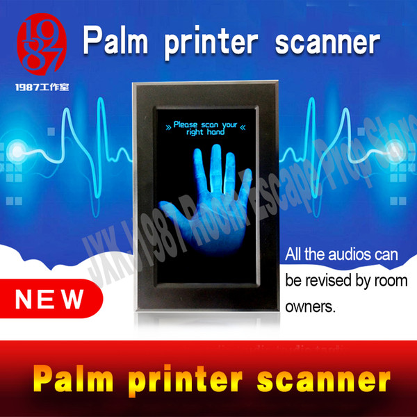 Real life escape room Palm printer scanner IC card+palm prints to unlock jxkj1987 room escape item Palmprint