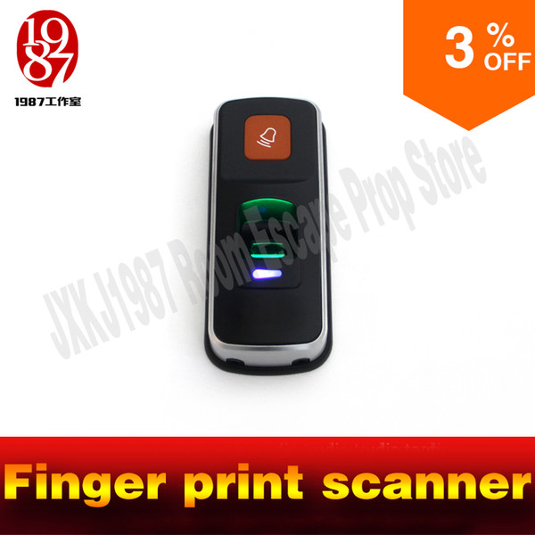 Chamber room escape game prop finger print scanner scan the fingerprint to unlock real life adventure game prop jxkj1987