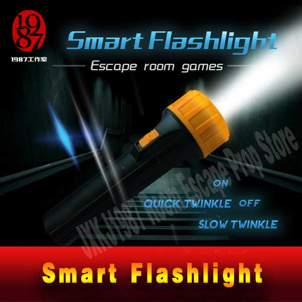 room escape puzzle Smart Flashlight create terrifying atmosphere by remote control fright Hauted house prop electronic jxkj1987