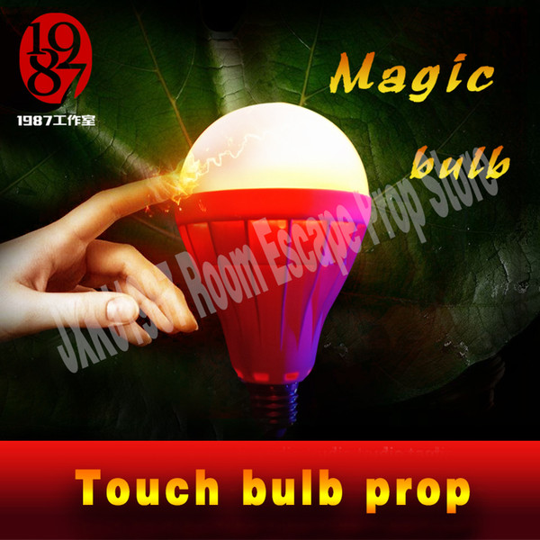 TAKAGISM game real life roomescape prop jxkj1987 magic touch bulb cover the bulb with your whole hands to open the door