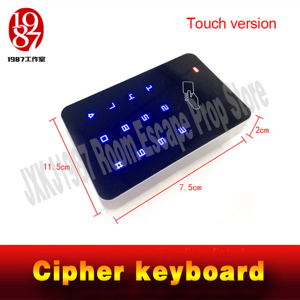 Wholesale Takagism game prop Real life room escape props jxkj-1987 cipher keyboard enter right password on the keyboard to open door