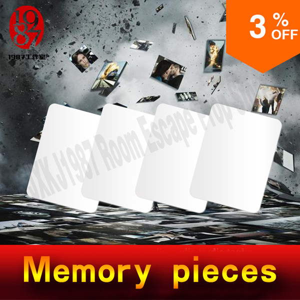 New reality room escape memory IC cards memory pieces adventurer props swiping cards in right sequence to release lock door jxkj1987