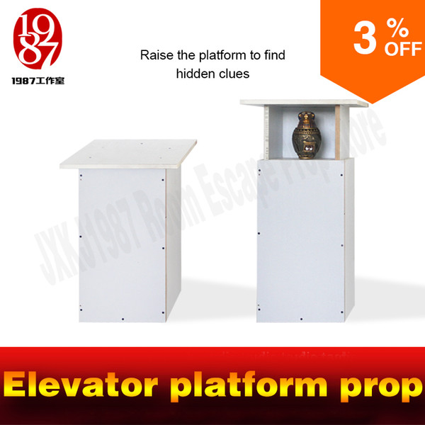 Escape adventuree game props Elevator platform prop sensor triggered elevator platform raised to get clues escape props jxkj1987