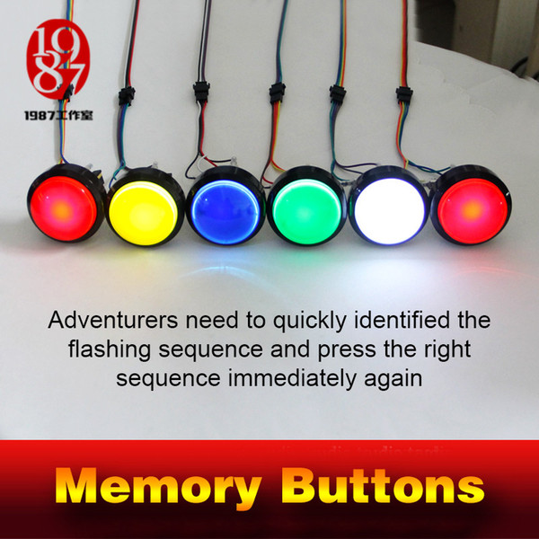 jxkj1987 escape room prop memory button fastly remember and catch the sequence of the flashing button to run away from mysterious room