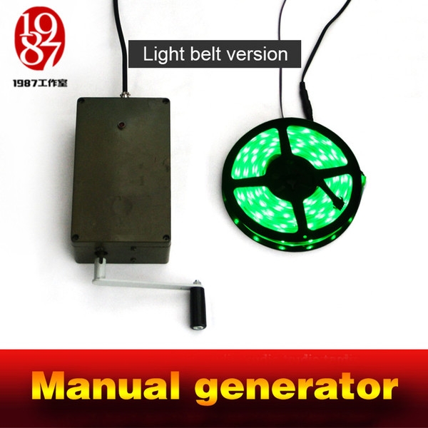 Manual generator light belt version for Room Escape Chamber puzzle props Adventurer prop escape room game prop control led strip jxkj1987