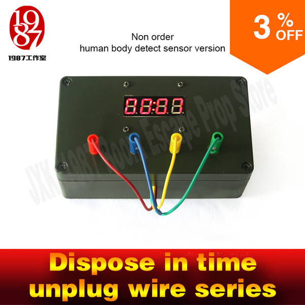 Room escape prop dispose in time unplug wire series unplug correct wire in time to unlock chamber escape puzzles jxkj1987