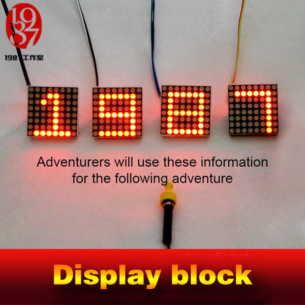 Room escape puzzle devices display block when magnetic close to get display hidden mysterious clues jxkj1987