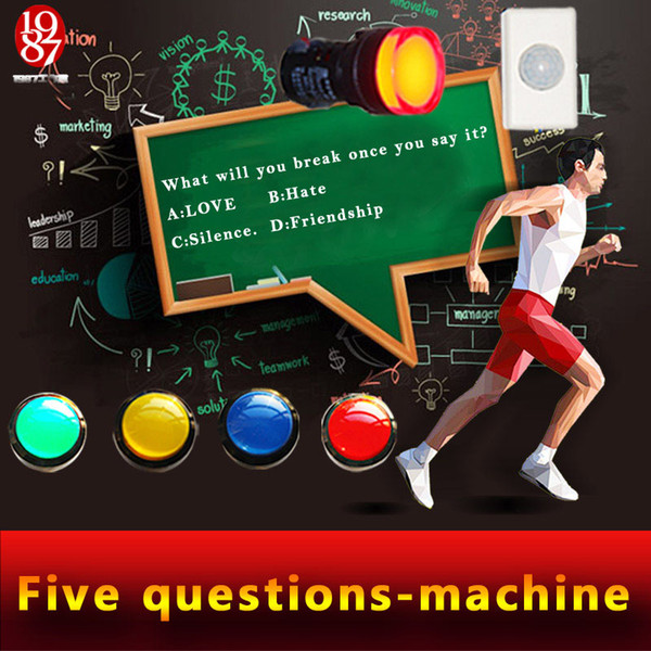 Real room escape game prop jxkj-1987 question-machine question and answer machine answer the questions to open lock