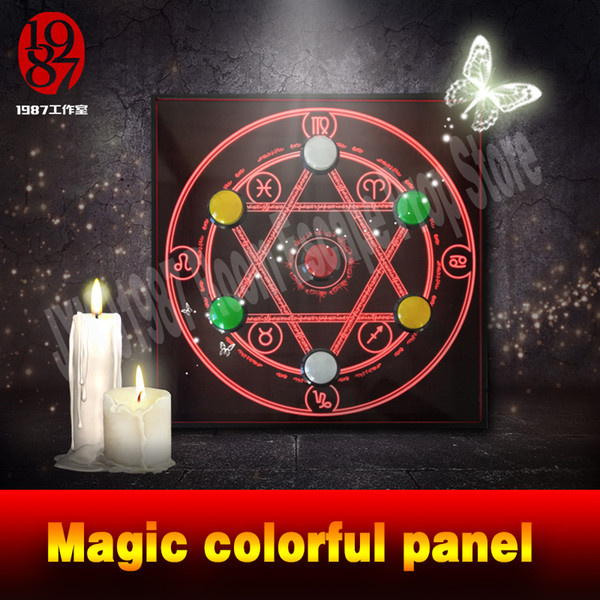 Room escape game prop Magic colorful panel big button version press buttons in right sequence to unlock room escape game puzzle jxkj1987