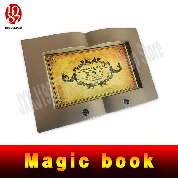 JXKJ1987 real life room escape prop TAKAGISM game magic book to simulate the page flipping motion by hand to get some clues