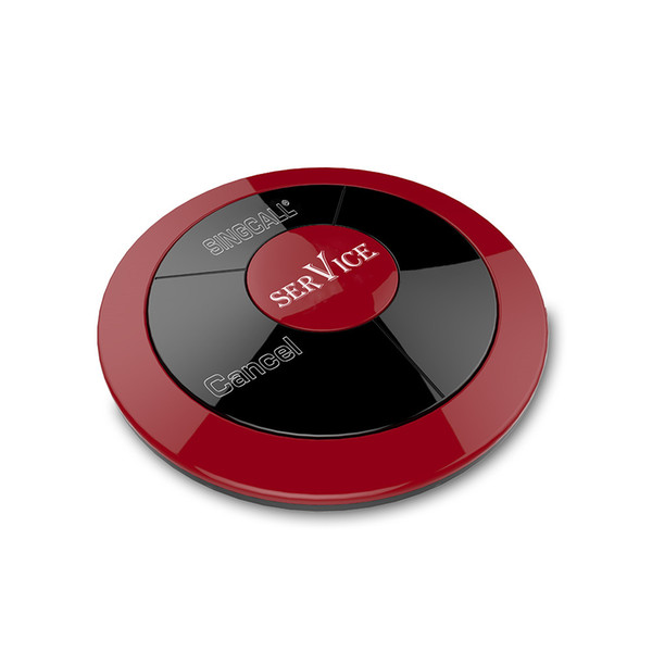 SINGCALL Wireless Waiter Paging System,Two Button with Waterproof Function APE320, It Can't Be Used Alone!!