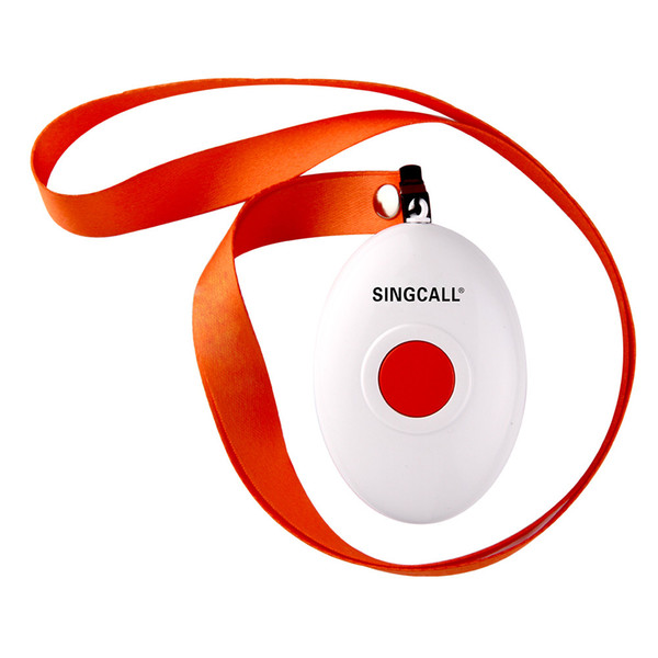 SINGCALL.Wireless Nursing System.Medical pager, One Single Button,Bell with the Necklace,APE160