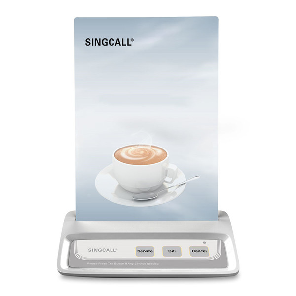 SINGCALL Wireless Calling System, 3 keys button ,cafe, restaurant service ,white color