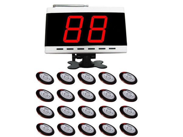 SINGCALL Wireless waiter Service Calling Systems 20 Table Buttons and 1 Receiver