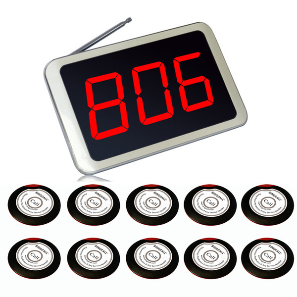 SINGCALL® Convenient,for Cafe,for Coffee Shop,Pack of 1 APE1500 and 10 pcs APE700.