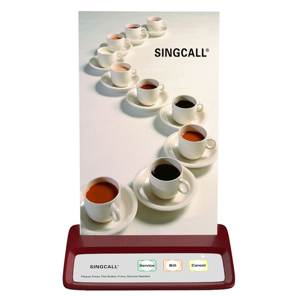 SINGCALL Wireless Calling Restaurant Pager Muliti-keys with 3 Options APE130 Red