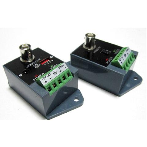 video balun vailid distance 2400m 1ch active dc 12v UTP (Screwless) Terminal Block or UTP RJ45 Data Connector