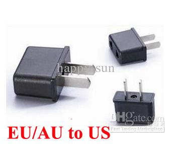 Travel EU European Europe Round Pin AU Australia To US USA Facility Travel Charger Plug Adapter 500pcs/Lot Express free shipping