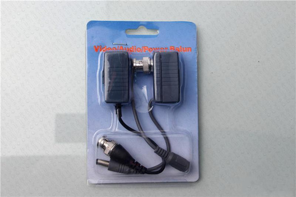 BNC Connector Video Power Balun BNC CCTV UTP Cat5 Transceiver video balun with video power input Cable