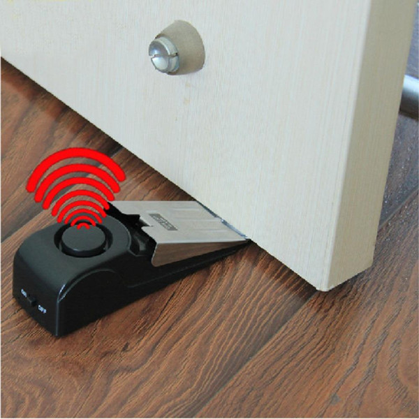 1pcs 120 dB stop system Security Home Wedge Shaped Door Stop Stopper Alarm Block Blocking Systerm