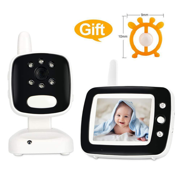 Lucky2019 Camera Video Infra-red Night Vision Baby Monitor 3.5 Inch Colour Screen