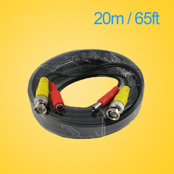 LLLOFAM 65FT 20M CCTV camera Cable BNC Video Power Coaxial Cable plug and Play Cable for Camera AHD DVR System CCTV accessories