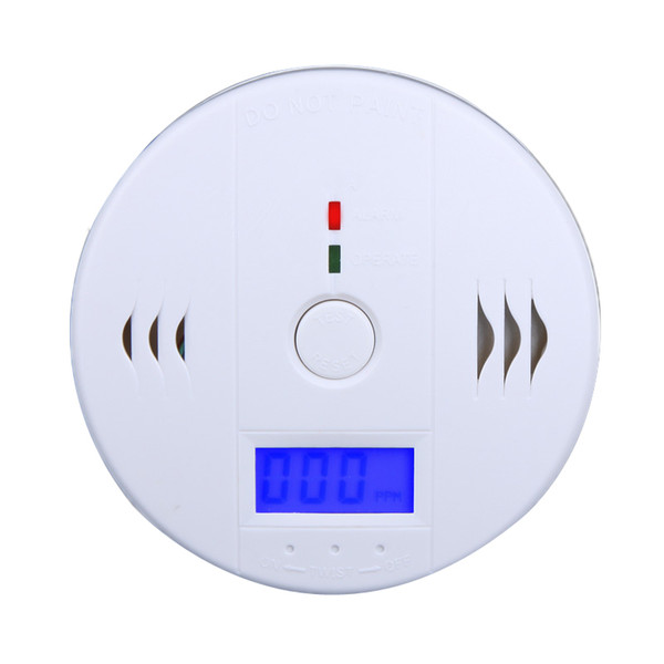 High Sensitive LCD Carbon Monoxide Detector Tester Fire Alarm Monitor Smoke CO Sensor Detector For Home Security Safety