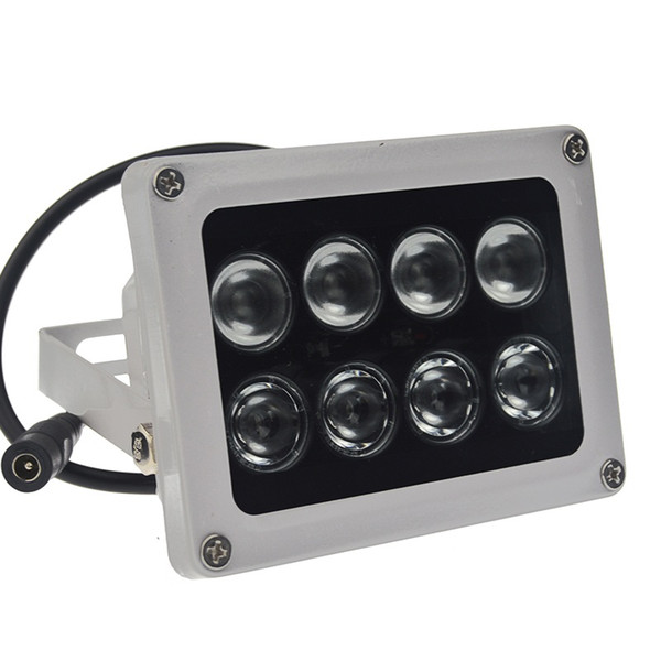 1pcs 12V 60m 8 array led infrared light night vision IR illuminator Outdoor Waterproof for CCTV Camera