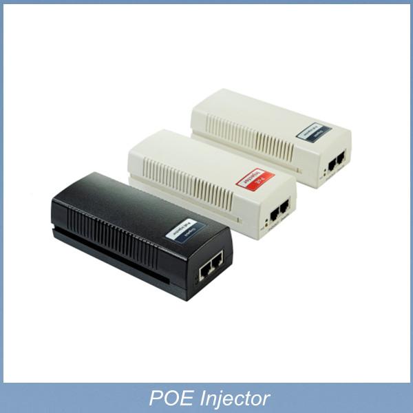 IEEE 802.3 af 10/100M&1000M 1-Port 48V PoE Injector for IP Camera with 15.4W