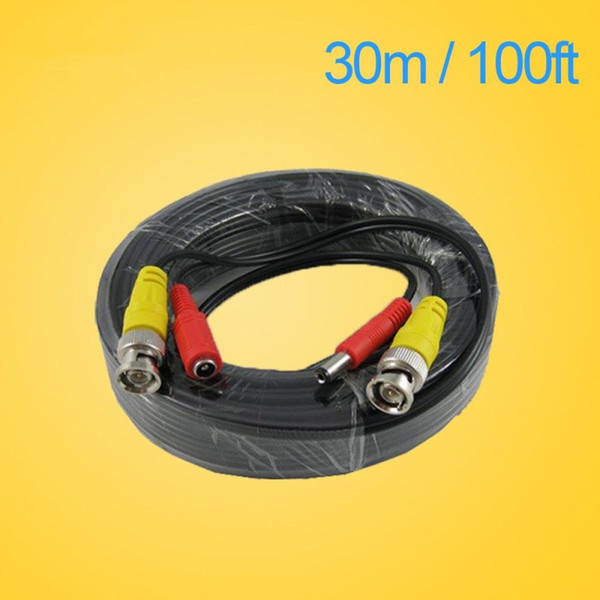 LLLOFAM 100FT CCTV cable 30m BNC Video Power coaxial Cable bnc video output cable for cctv Security Camera dvr surveillance system