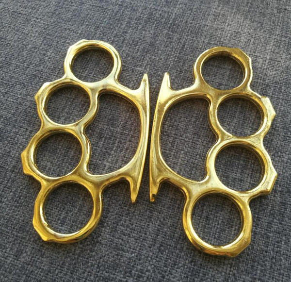 New ARIVAL Gold THICK STEEL BRASS KNUCKLES DUSTER BUCKLE Brass Knuckle Dusters Charm Pendants Free drop shipping