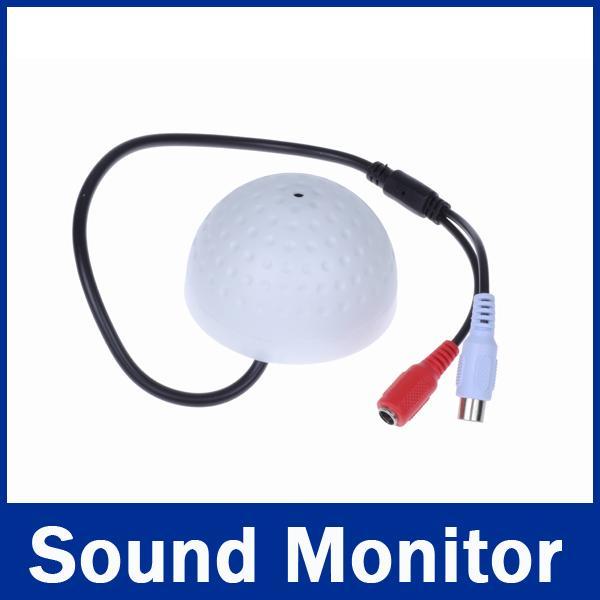 Hot Sale Golf Shape CCTV Microphone audio Pickup Device High Sensitivity 12V DC sound Monitor audio listening devices