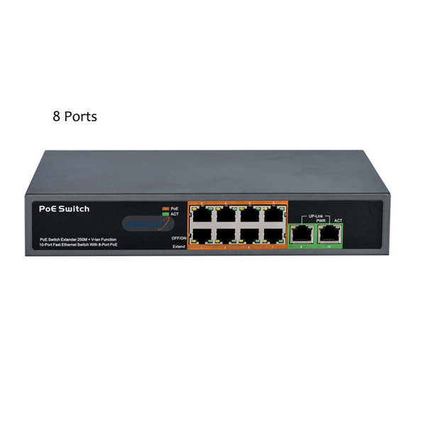 4 8 16 24 Ports IEEE802.3at POE Switch Power Over Ethernet interruptor For IP Camera ,VoIP Phone , AP devices