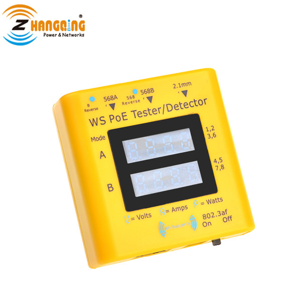 PoE Tester inline for PoE Camera power over ethernet, display from 20v to 56v, Test Powerd Devices and Power Souring Equipment