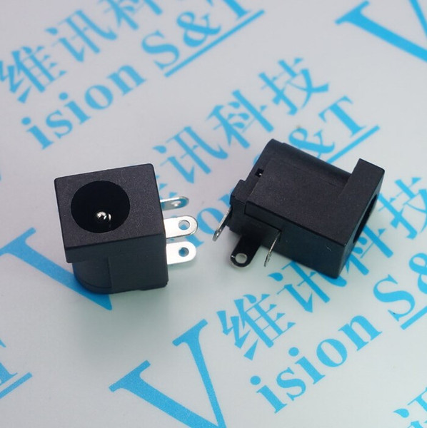 DC005 5.5*2.1 3-pin 2.0 power socket dc-005 DC socket high-temperature over-wave soldering