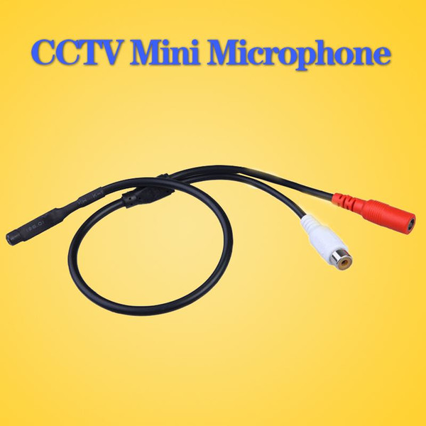 LLLOFAM Audio pick up CCTV Microphone Wide Range Camera Mic Audio Mini Microphone for CCTV Security DVR