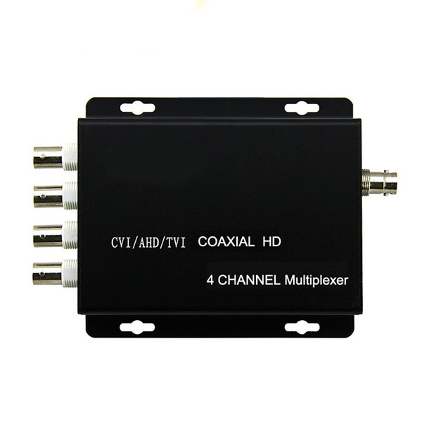 4Ch Video Multiplexer Over One Coaxial Cable Connect 4Ch 1080P Only CCTV AHD TVI Camera Repeater 100M Distance