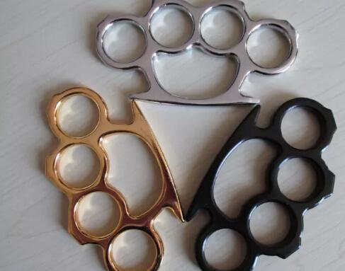 The real defense security new 2 PCS THICK BRASS KNUCKLES KNUCKLE DUSTER